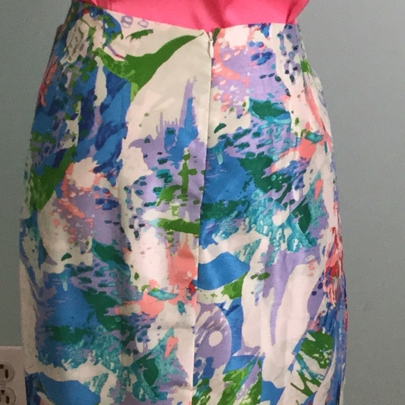 Sunny Leigh- Pink & Green Floral Skirt - Picture 4 of 6